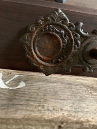 Image 3 of Cast Iron Salt & Pepper Holder, Rustic Farmhouse