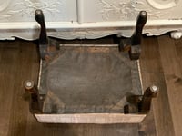 Image 8 of Wood Stool, Fabric Top, Boho