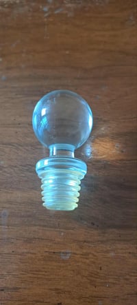 Image 3 of Cut Glass Bottle Stoppers: Small to Medium, Ribbed Design