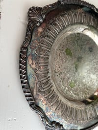 Image 4 of Silver Plated Tray, Etched Barware, Trinket Dish