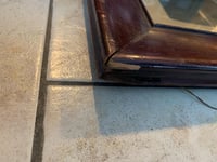 Image 9 of Black and White Portrait in Wood Frame: 1900s Antique Decor