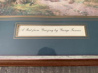 Image 2 of George Turner Print, A Rest From Grazing, Framed, Artist Name Plaque