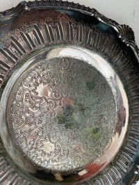Image 5 of Silver Plated Tray, Etched Barware, Trinket Dish