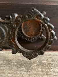 Image 6 of Cast Iron Salt & Pepper Holder, Rustic Farmhouse