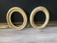 Image 1 of Ornate Oval Picture Frame, Farmhouse, Cottagecore (8x10)