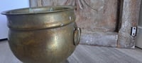 Image 5 of Solid Brass Pot with Handles, Indoor Gardening