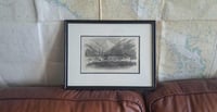 Image 1 of Antique Canadian Print Douglas Lake, Framed Print