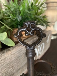 Image 9 of Cast Iron Salt & Pepper Holder, Rustic Farmhouse