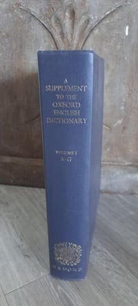 Image 2 of Oxford English Dictionary Supplement, 1972 Hardcover Encyclopedia