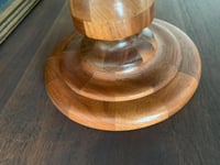 Image 2 of Wood Pedestal Bowl, Display Dish