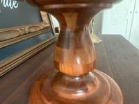 Image 3 of Wood Pedestal Bowl, Display Dish