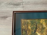 Image 8 of George Turner Print, A Rest From Grazing, Framed, Artist Name Plaque