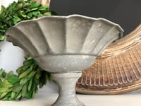 Image 5 of Metal Pedestal Bowl, Small Metal Urn