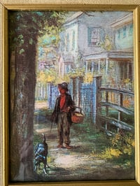 Image 4 of Framed Print, Countryside Scene, Gold Wood Frame