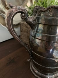 Image 3 of Silver Plate Water Pitcher, Rustic