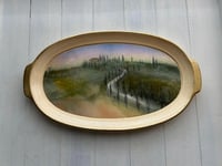 Image 1 of Italian Serving Tray, Tirinnanzi Firenze, Countryside