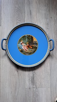 Image 1 of Round Tray, Wicker Tray, Made in Germany