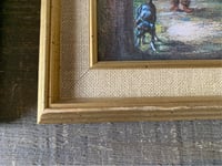 Image 6 of Framed Print, Countryside Scene, Gold Wood Frame
