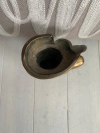 Image 4 of Brass Victorian Boot Vase