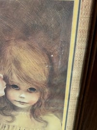 Image 7 of Margaret Kane Print in Wood Frame, Shabby Chic, Farmhouse, 14x17