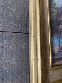 Image 7 of Framed Print, Countryside Scene, Gold Wood Frame