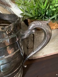Image 5 of Silver Plate Water Pitcher, Rustic