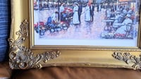 Image 4 of Ornate Gold Wood Picture Frame, Parisian Print, Shabby Chic