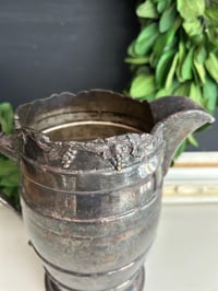 Image 7 of Silver Plate Water Pitcher, Rustic