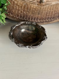Image 2 of Silver Plated Footed Bowl, Fluted Edge Serving Dish