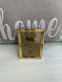 Image 2 of Brass Picture Frame, 5x7, Shabby Chic, Farmhouse