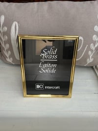 Image 1 of Solid Brass Picture Frame, 8x10, Wedding