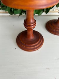 Image 9 of Set of 2 Carved Wood Goblets