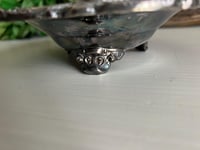 Image 4 of Silver Plated Footed Bowl, Fluted Edge Serving Dish