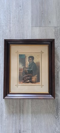 Image 2 of George Baxter Print, "We Warm Now", Gallery Tabletop, British Art