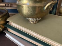 Image 2 of Brass Planter Set, Footed Brass Pots