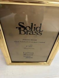 Image 4 of Brass Picture Frame, 5x7, Shabby Chic, Farmhouse
