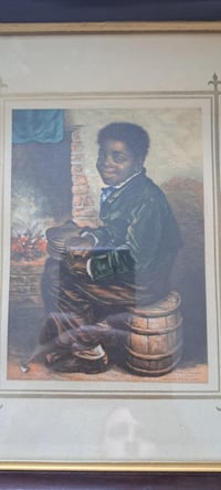 Image 3 of George Baxter Print, "We Warm Now", Gallery Tabletop, British Art