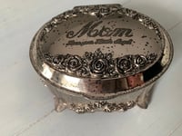 Image 1 of Silver Jewelry box, Ring Box, Music box