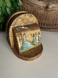 Image 3 of English Victorian Style Gold Bookends, Made in England