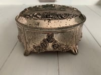 Image 2 of Silver Jewelry box, Ring Box, Music box