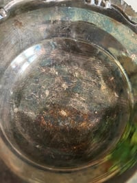 Image 7 of Silver Plated Footed Bowl, Fluted Edge Serving Dish