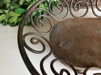 Image 6 of Rustic Metal Basket: Decorative Urn Planter, Home Decor Accent