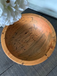 Image 2 of Handmade Wood Bowl, Beetle Kill Pine Wood, Fruit Bowl