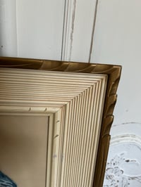 Image 5 of Framed Blue Boy Petit Point, Embroidery, Gold Frame