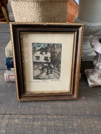Image 1 of Original J Hogarth Etching, 1938, Signed