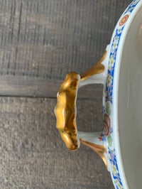 Image 3 of Limoges Vignaud Vegetable Dish with Lid: Floral Serving Bowl