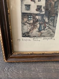 Image 2 of Original J Hogarth Etching, 1938, Signed