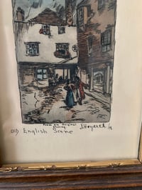 Image 3 of Original J Hogarth Etching, 1938, Signed