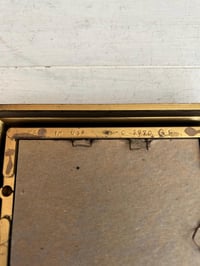 Image 6 of Framed Print, Girl with Bonnet, 1970s Plastic Frame