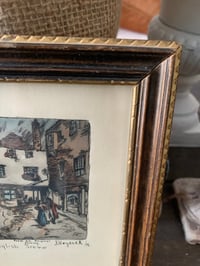 Image 4 of Original J Hogarth Etching, 1938, Signed